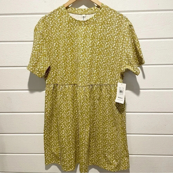 NWT RVCA City Vibes Babydoll Mini Dress Size M/10 - Picture 7 of 15